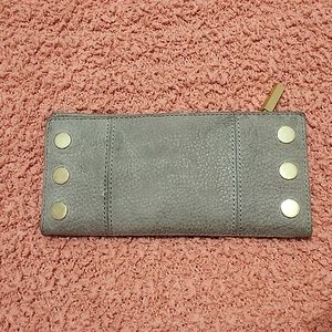 Hammitt taupe Nubuck leather wallet